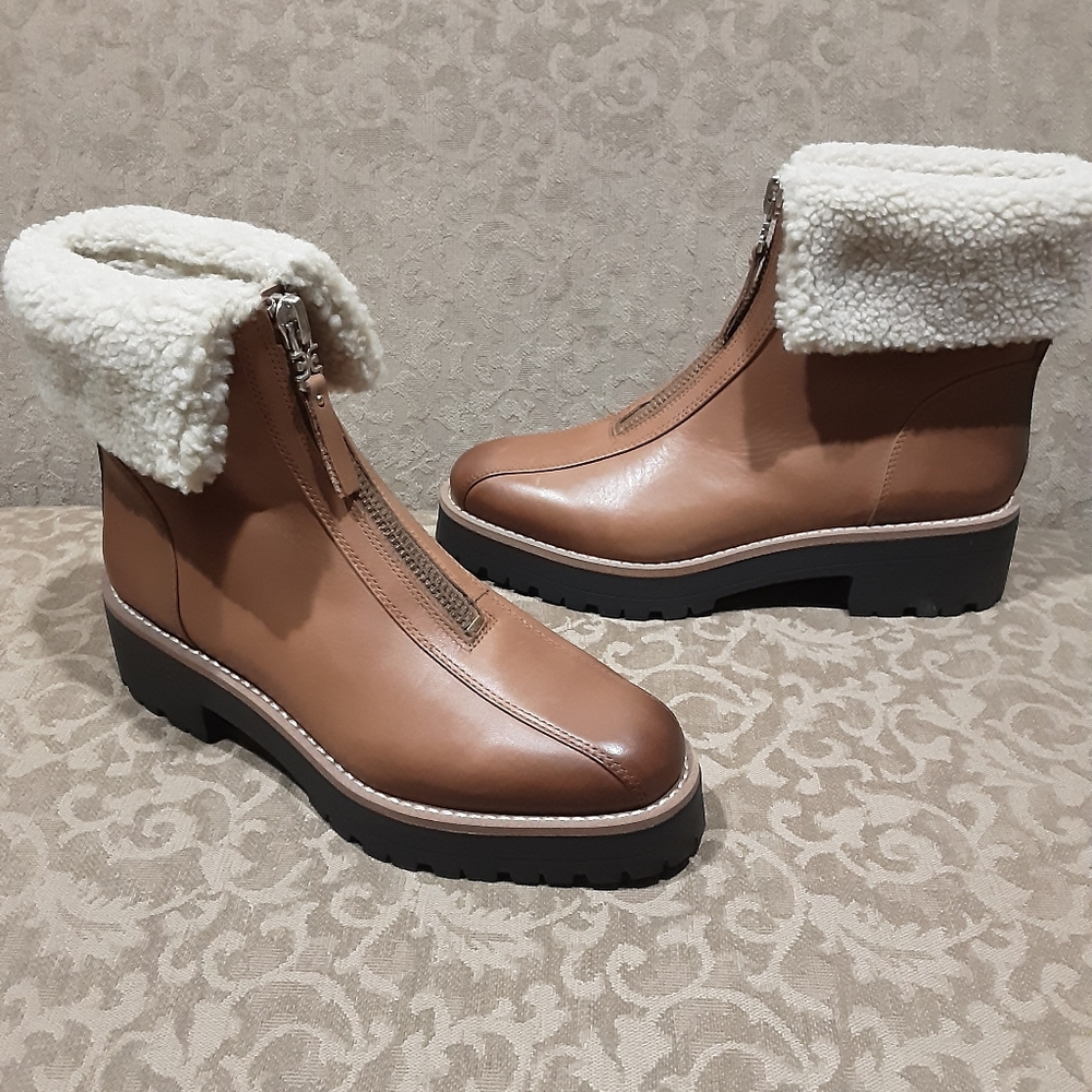 Sam Edelman Women's Sherpa Cuff Ankle Boots 8.5